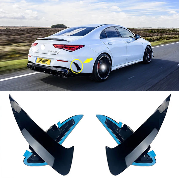 C118 Rear bumper spoiler for mercedes CLA class W118 2019-2020 CLA250 CLA180 CLA200 ABS Trim 2 Pcs CLA45 Style