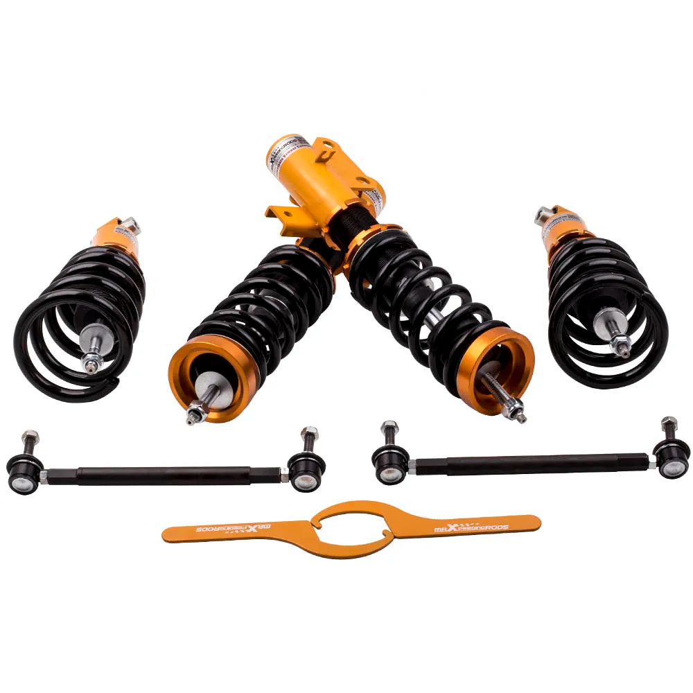 Coilover for Chevrolet Camaro 2010-2015, 24 Level Adjustable Damper Coilovers Suspension Kit Strut, Coil Spring Shock Absorber