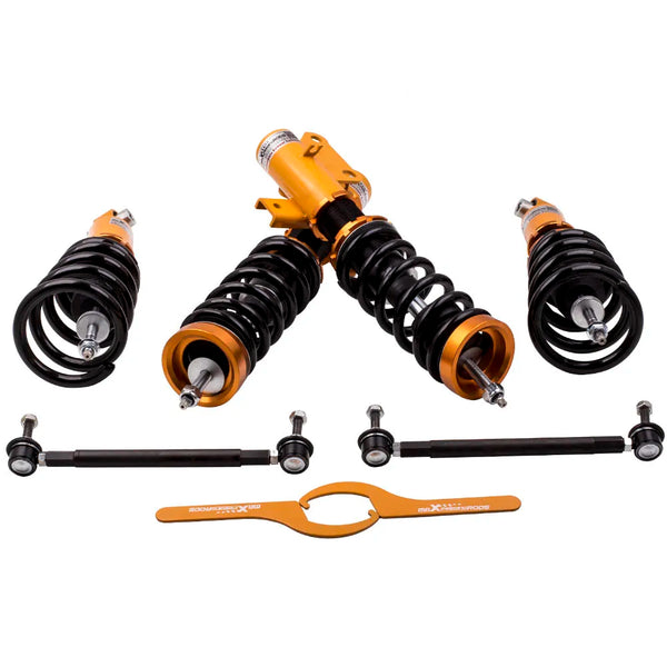 Coilover for Chevrolet Camaro 2010-2015, 24 Level Adjustable Damper Coilovers Suspension Kit Strut, Coil Spring Shock Absorber