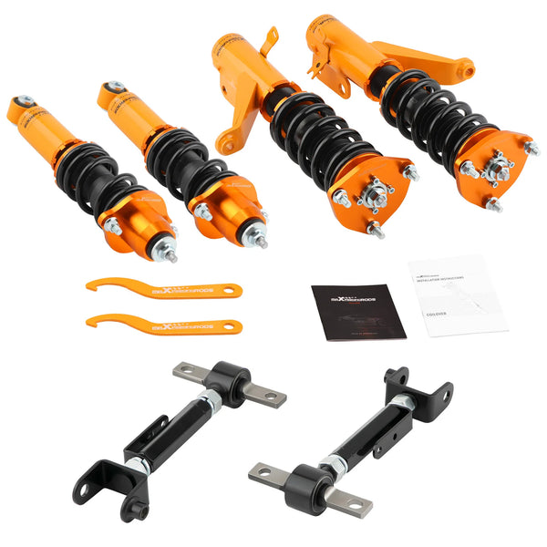 MaXpeedingrods Coilovers Shocks & Rear Control Camber Arms for Acura RSX 02-06	0