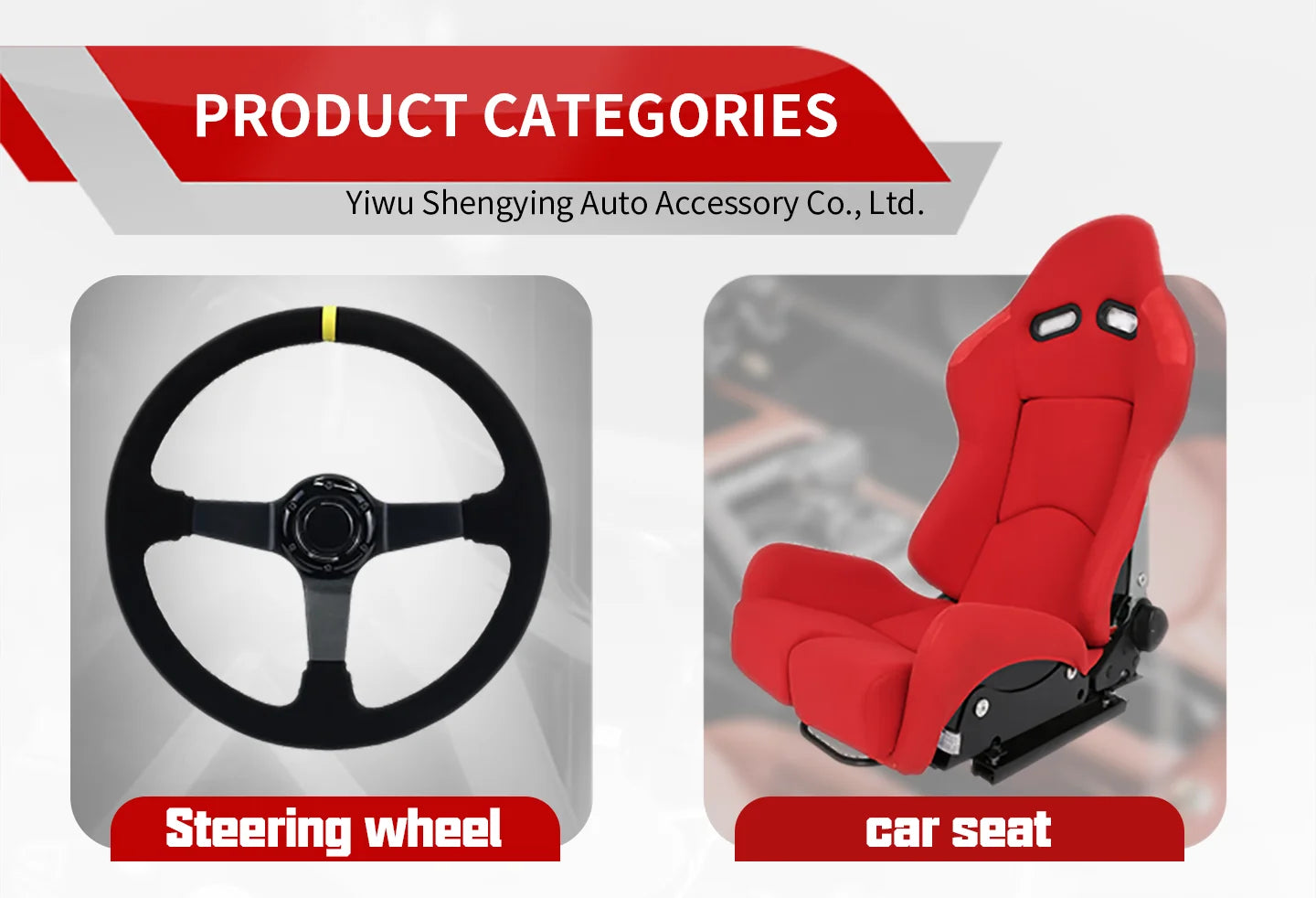 Tiypeor Double Slide Modified Car PVC Leather Race Seats Reclining Universal Racing Seat