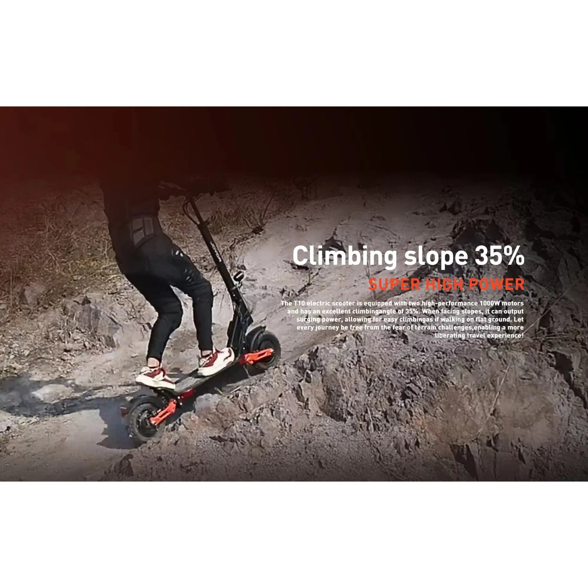 JOYOR T10 Electric Scooter for adults 2000W Dual Motor 60V18Ah Battery 10 Inch Tire Hydraulic Brake Electric scooter Foldable