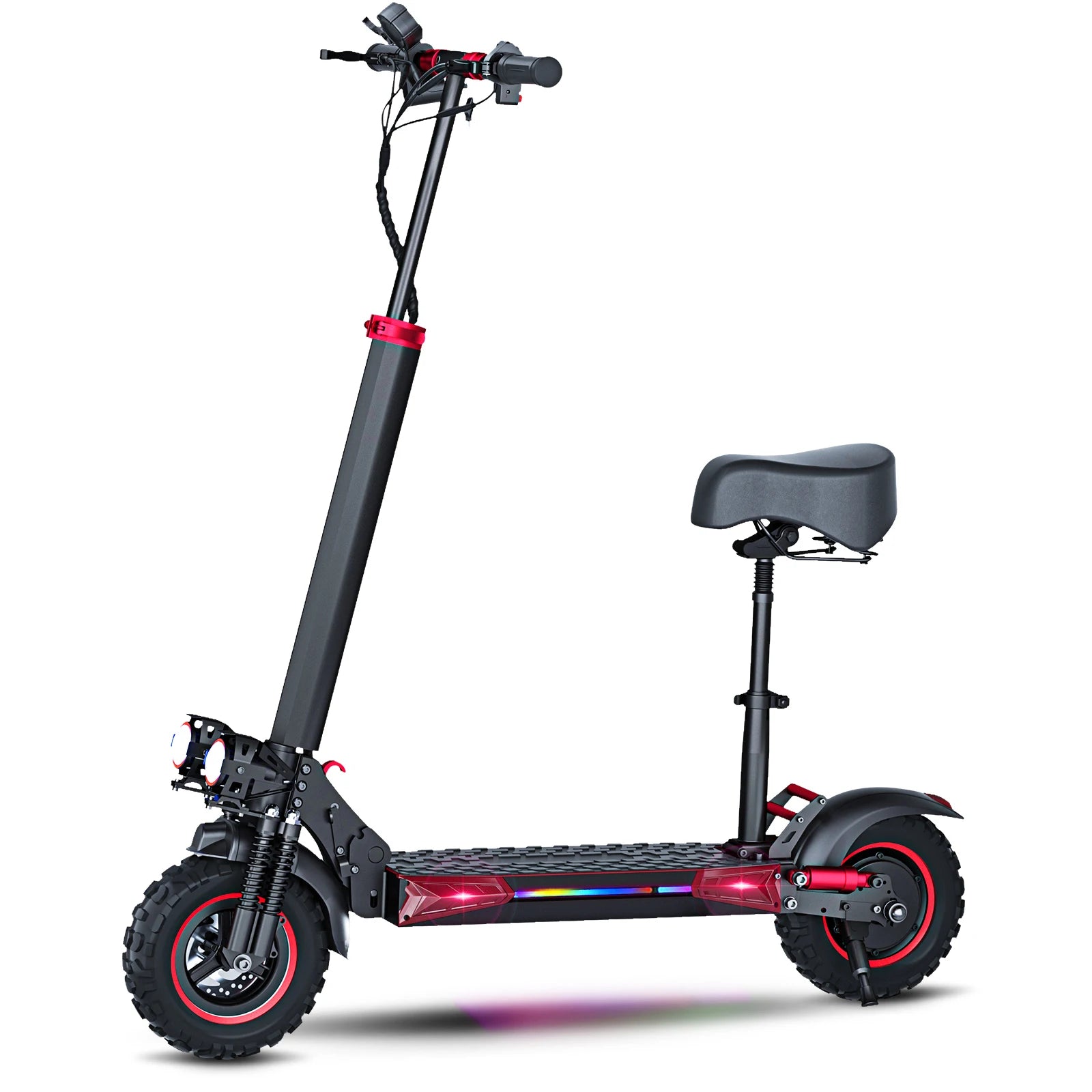 1200W Electric Scooter with Seat for Adult, Max Speed 34mph, 35miles Range, 11'' Off-road Tires, Fast E-scooter for Commuting