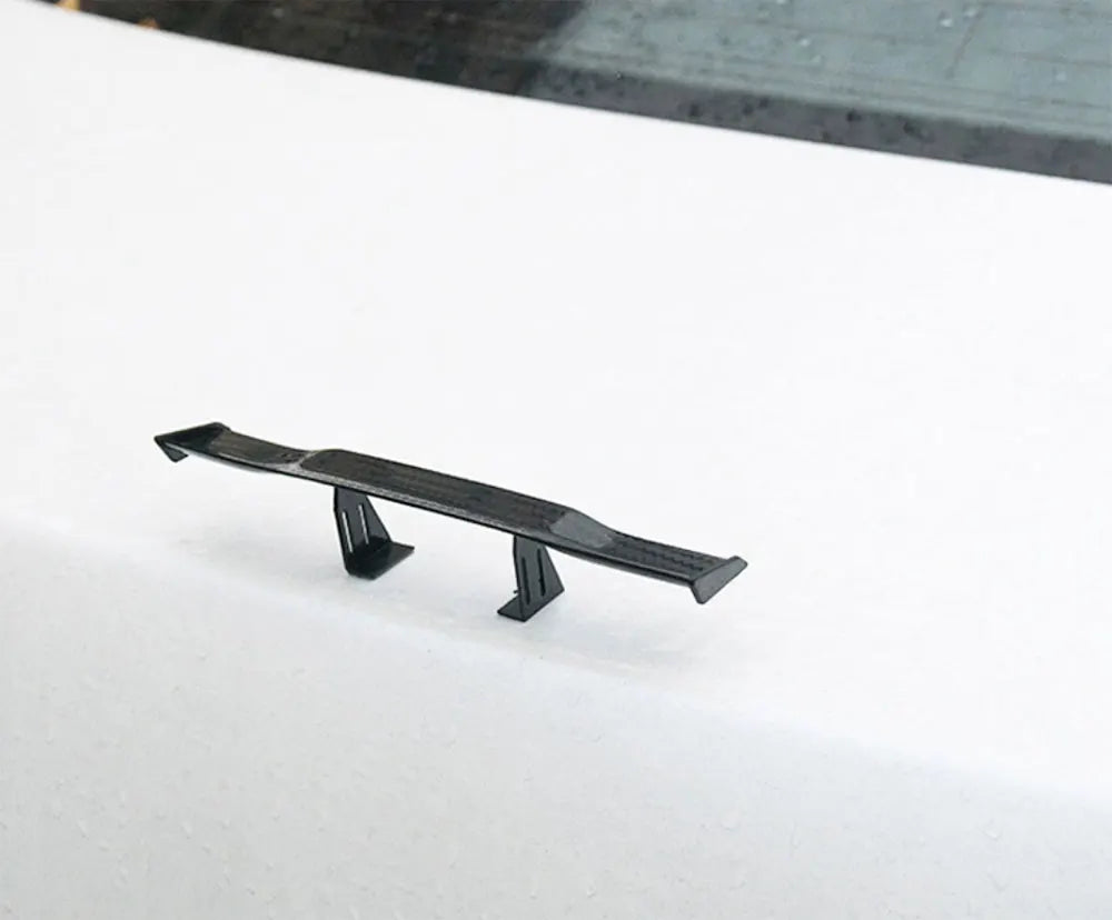 Carbon Look Car Rear Spoiler Mini Wings Small Model Decoration ABS Auto Accessories Black Blue Red White Grey Winglet