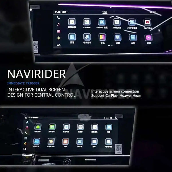 12.3inch + 11.4inch Android Multimedia Video Player For Porsche Panamera 970 Upgraded Interactive Dual Screen Carplay Navigation