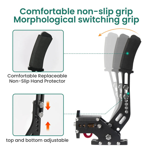 Simsonn Handbrake System Handbrake For Rally compatible with Logitech G29/G27/G25 PC Hall Sensor USB SIM Racing Racing Games