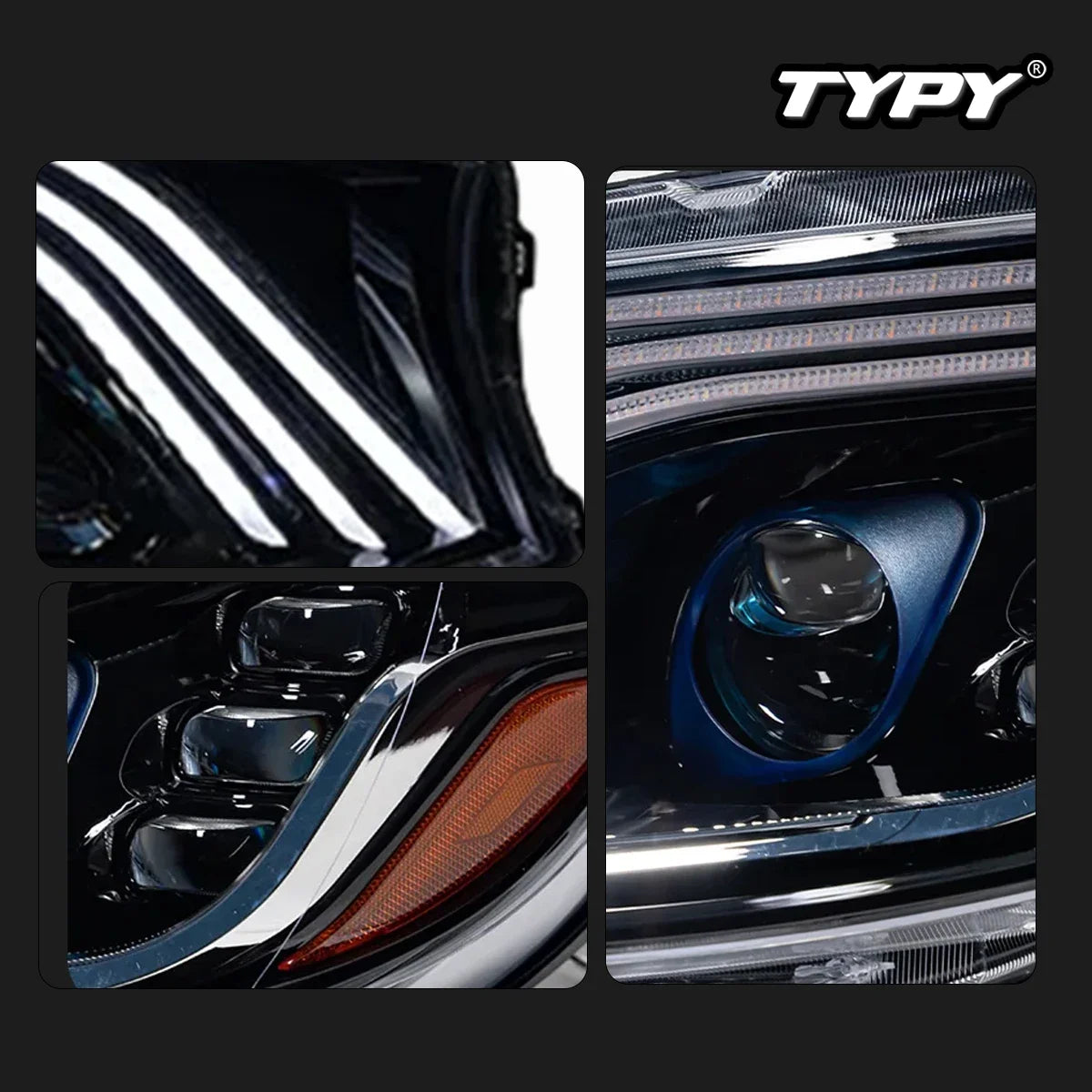 TYPY Car Lights For Benz Sprinter Headlights 2018-2023 LED Projetor head Lamp Daytime Running Light Automotive Accessories