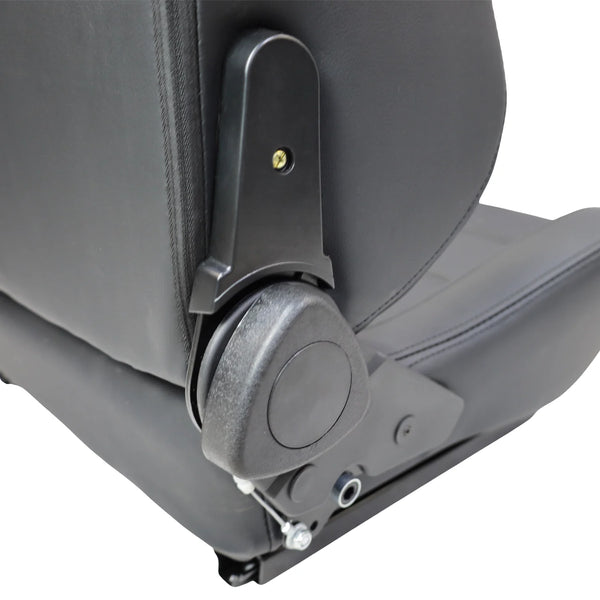 JIABEIR 1041 Universal Slider Quick Release Black Leather Bucket Racing Seats