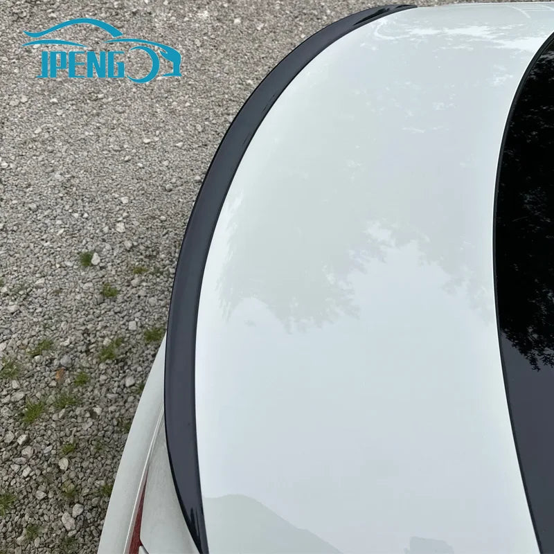 For Chevrolet Chevy Accessories Cruze Lt Rs 2010+ Car Rear Trunk Spoiler Wing Lip Glossy Black Rubber