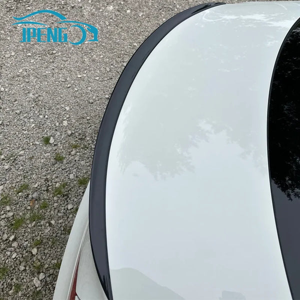 For Chevrolet Chevy Accessories Cruze Lt Rs 2010+ Car Rear Trunk Spoiler Wing Lip Glossy Black Rubber