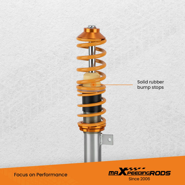 Adjustable Coilovers Adjustable Lowering Coils for FIAT 500 Abarth 2008-2019 Coilovers Shock Lowering Shocks Kit