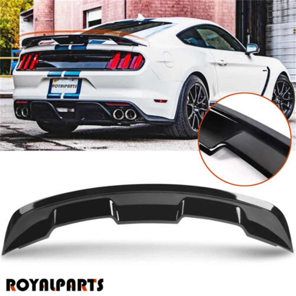 Rear Spoiler For Ford Mustang 2015-2023 Accessories Coupe Glossy Black/Carbon GT Style Trunk Wing ABS Car Exterior Parts HOT
