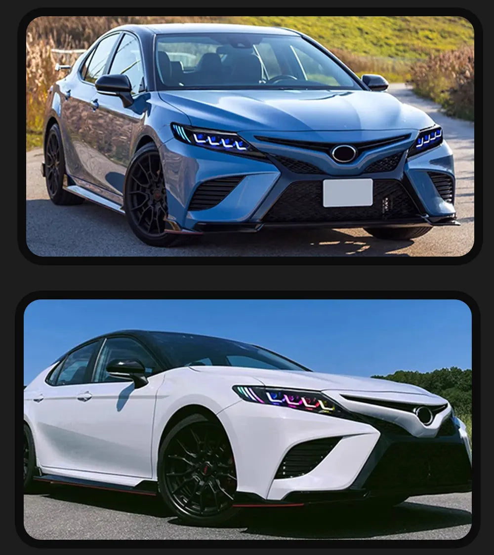 TYPY Car Lights For Toyota Camry RGB 2018-2024 Headlight LED Projetor head Lamp Daytime Running Light Automotive Accessories