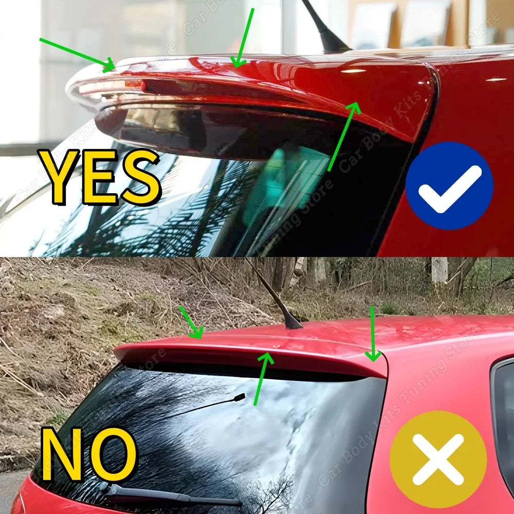 New! For VW Volkswagen 2006 2007 2008 2009 Golf 5 MK5 R32 GTI R Rear Side Spoiler Wing Trim Cover Tail Window Lid Modification