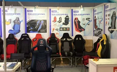 Pair Of Universal Fiberglass Black Green Suede Bucket Racing Seat Come With Double Slider1022