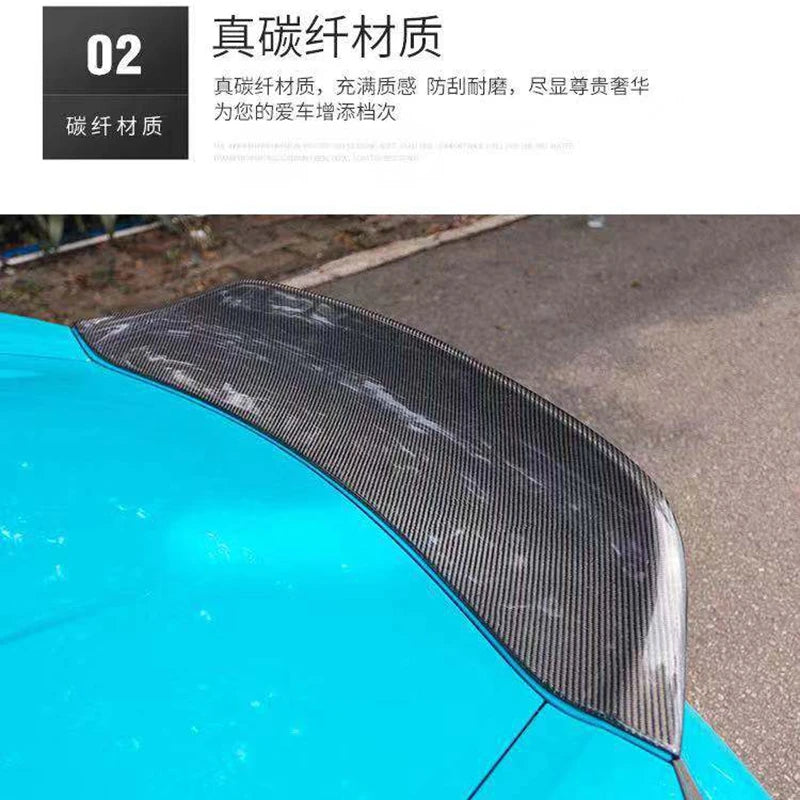 Car Styling Carbon Fiber Rear Trunk Spoiler Wing For Porsche Cayman 718 Spoiler 2016 2017 2018 2019 2020
