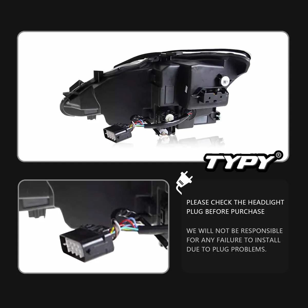 TYPY LED Headlights for Lexus IS350 2006-2012 IS250 IS350C ISF 220d RGB Car Front Lamps Start UP