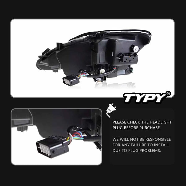 TYPY LED Headlights for Lexus IS350 2006-2012 IS250 IS350C ISF 220d RGB Car Front Lamps Start UP
