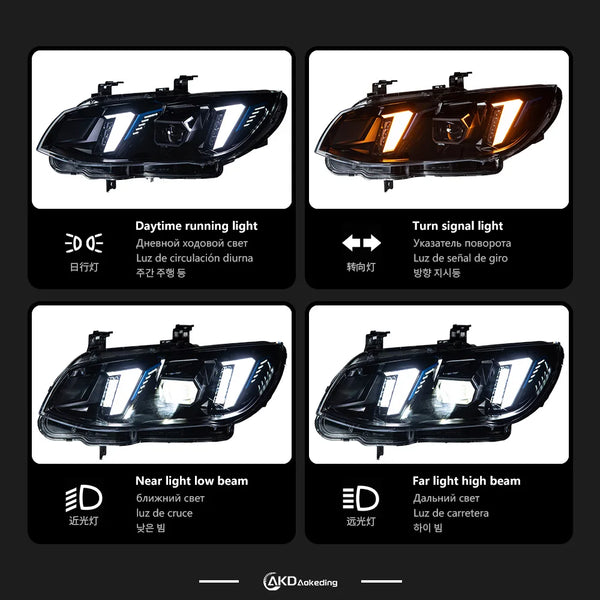 AKD Car Styling Head Lamp for BMW E92 2010-2013 E93 LED headlights car angel eyes DRL projector lens car accessories lights