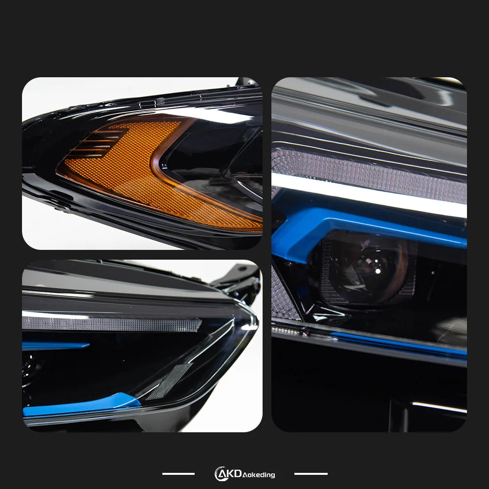 AKD Head Lamp for Ford Mondeo Fusion Headlight 2013-2016 Headlights Mondeo DRL Turn Signal High Beam Angel Eye Projector Lens
