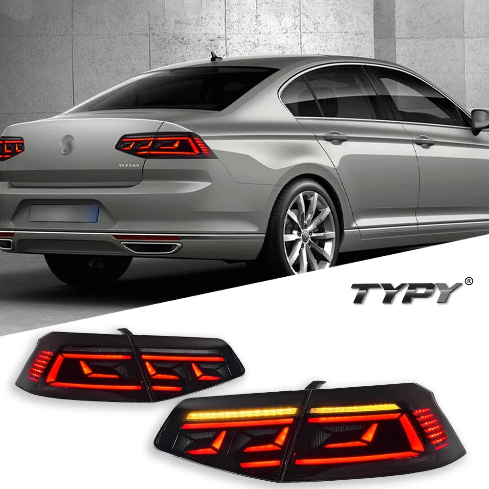 TYPY Car Light For VW Passat B8 Taillights 2015-2020 Upgrade Modified LED DRL Taillamps Dynamic Turn Signal Lamp Car Accessories