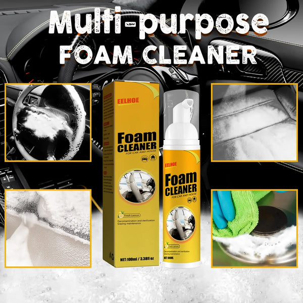 100ML Multi-Purpose Foam Cleaner Leather Clean Wash Automoive Car Interior