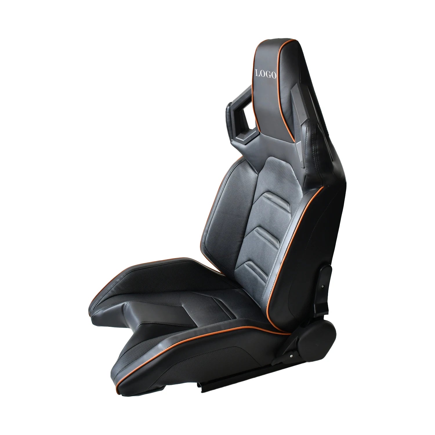 Tiypeor Double Slide Modified Car PVC Leather Race Seats Reclining Universal Racing Seat