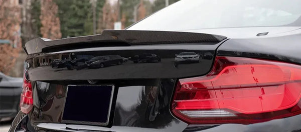 XVIP Fiber M4 Style Car Rear Trunk Spoiler Wing Lip For BMW 2 Series F22 F87 2014-20 M2 Gloss Spoiler Accessories Exterior Wings