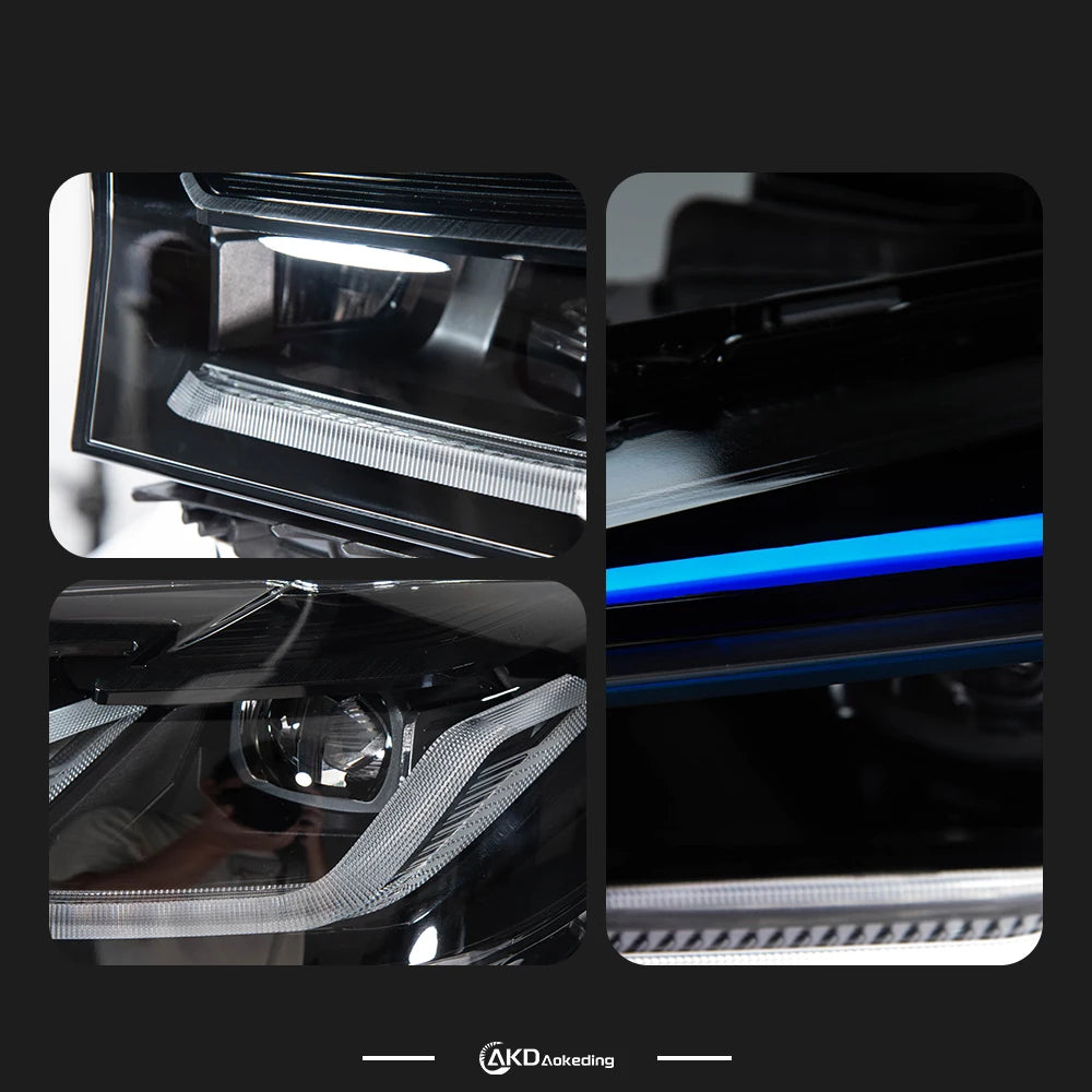 AKD Head Lamp for BMW G30 G38 LED Headlight 2018-2020 Headlights 525i 530i M5 DRL Turn Signal High Beam Angel Eye Projector Lens