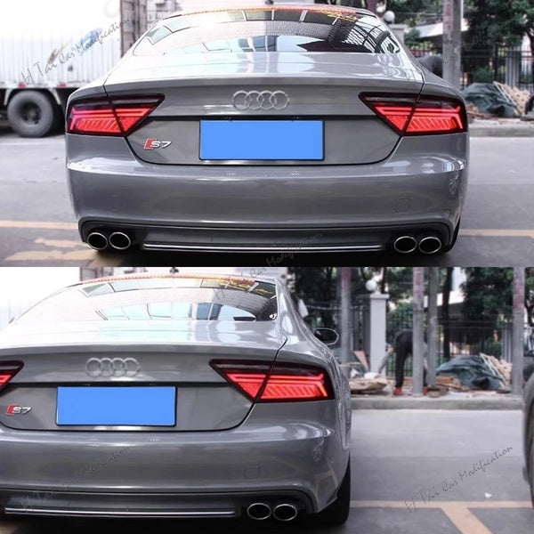 Pair Tail Light Assembly For 2011-2012-2013-2014 Audi A7 LED LED Tail Lights Brake lights Tail Lamp Driving Lights Brake Light