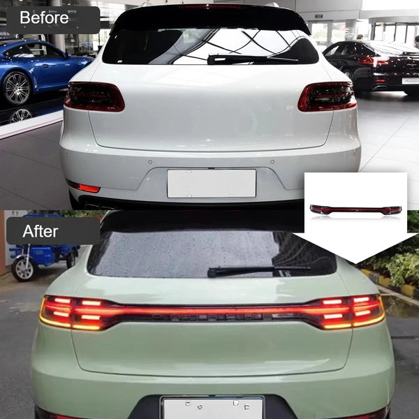 New Taillight Assembly Modified Led Running Lights Running Turn Signal Brake Fog Lights for Porsche Macan 2014 2015 2016 2017