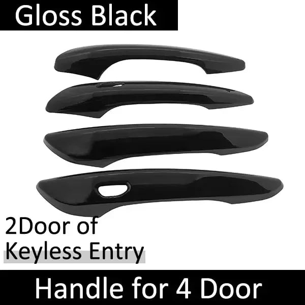 Chrome Door Handle Cover| ABS Carbon Fiber Set Sticker Styling