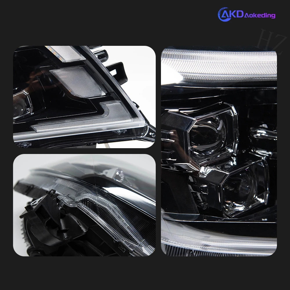 Headlights For Navara 2014-2021 Car автомобильные товары  12V H7 LED DRL Hella Xenon Lens Hid Nissan NP300 Tools Car Accessories