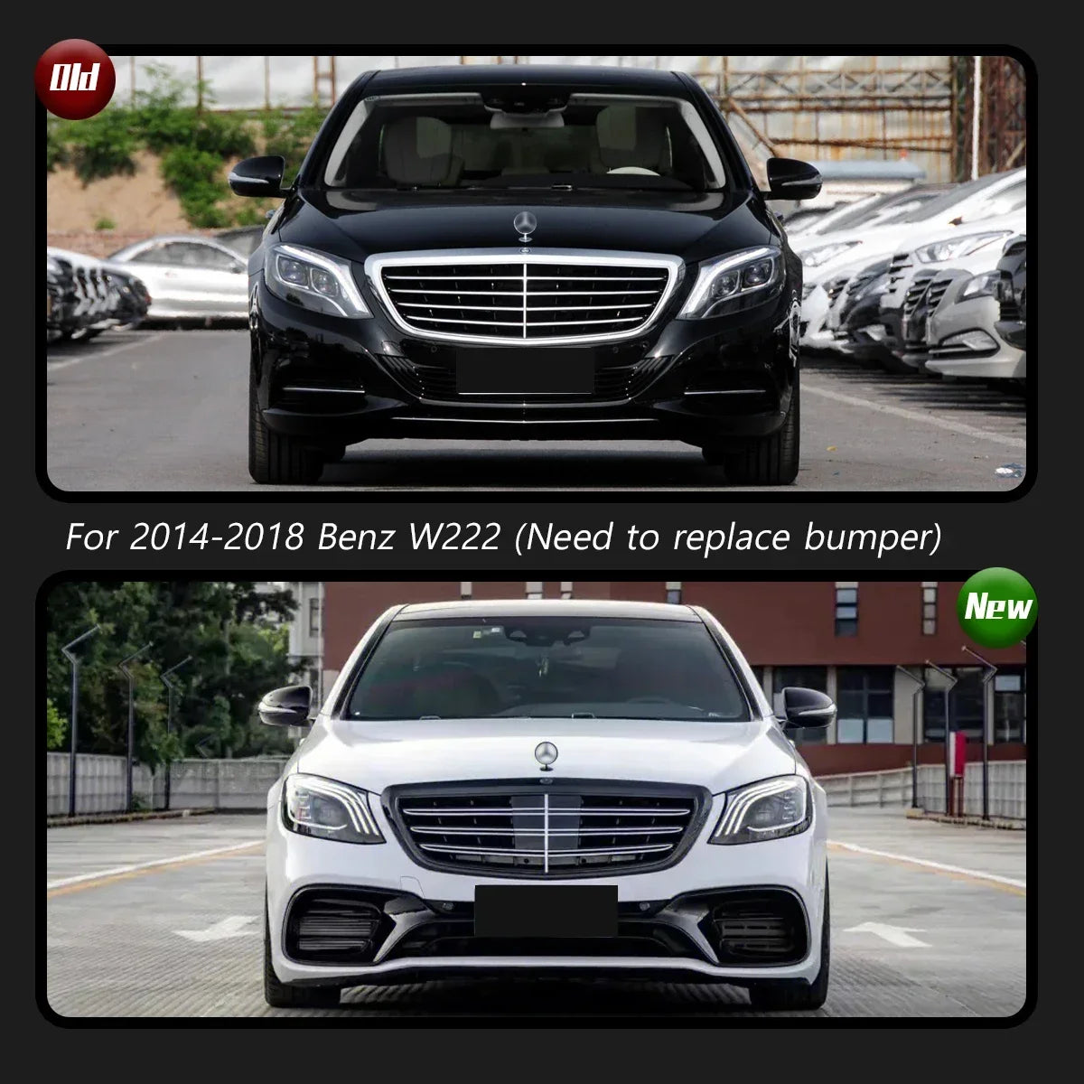 TYPY Car For Benz S-Class W222 Headlight 2014-2018 Upgrade 2019 Modified to New DRL Dynamic Turn Signal LED Auto Accessories
