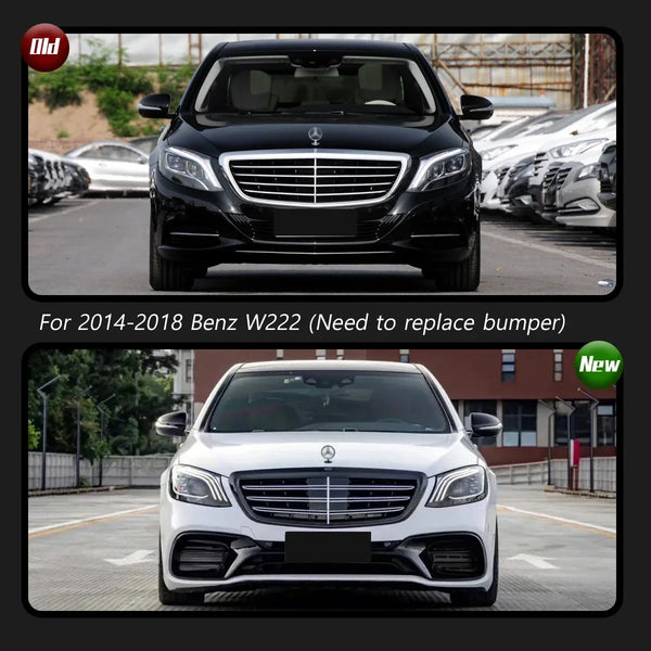 TYPY Car For Benz S-Class W222 Headlight 2014-2018 Upgrade 2019 Modified to New DRL Dynamic Turn Signal LED Auto Accessories