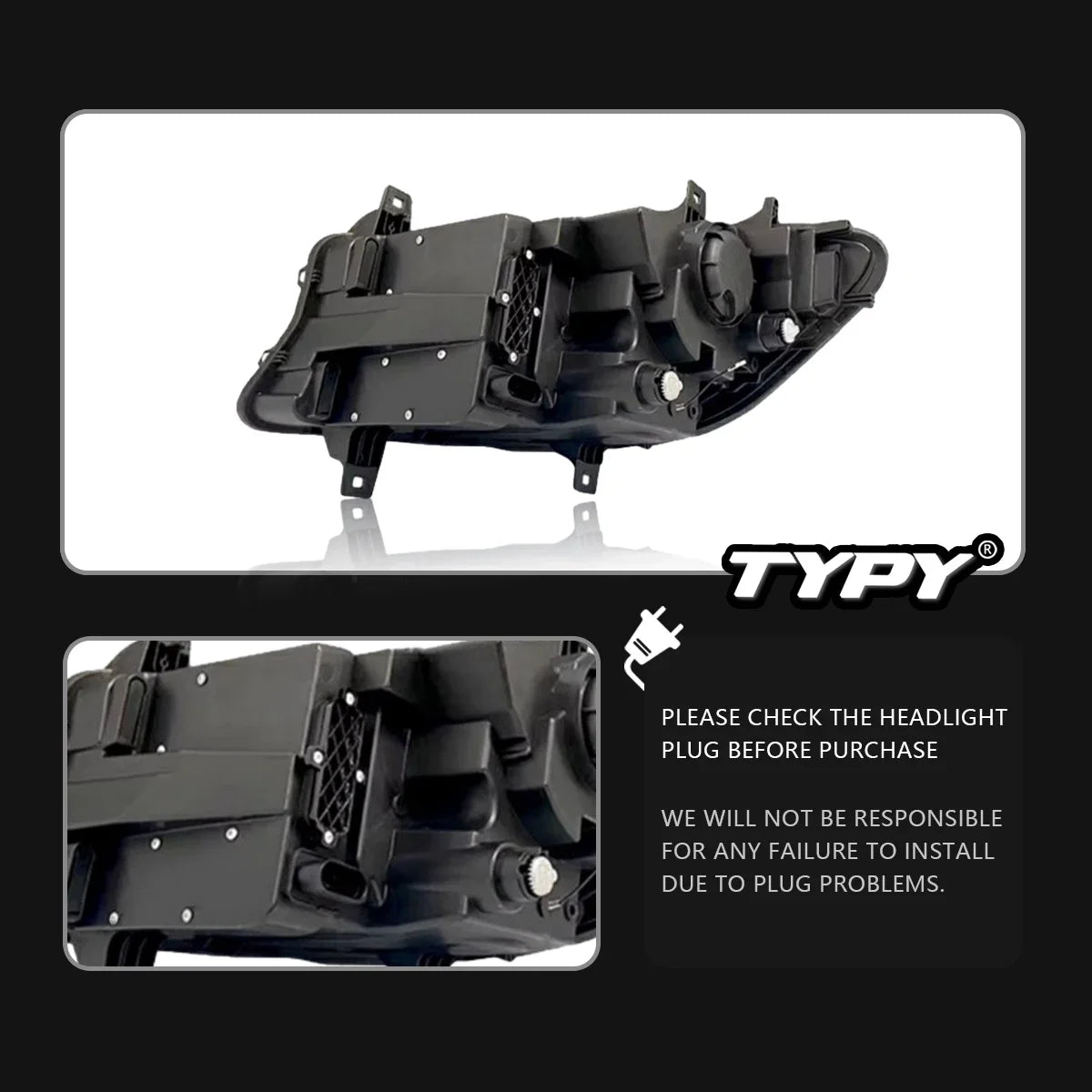 TYPY Car Lights For Benz Sprinter Headlights 2018-2023 LED Projetor head Lamp Daytime Running Light Automotive Accessories