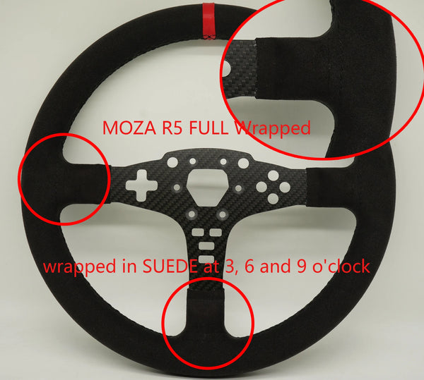 SIMPUSH 13inchs 33cm Circular steering wheel Rally sim racing MOD FOR MOZA R5 R3 ES ESX