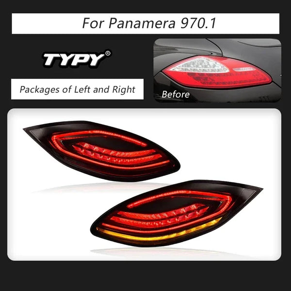 Car For Porsche Panamera 970 Taillight 2010-2013 970.1 Upgrade Modified DRL Dynamic Turn Signal LED Taillight Auto Accessories