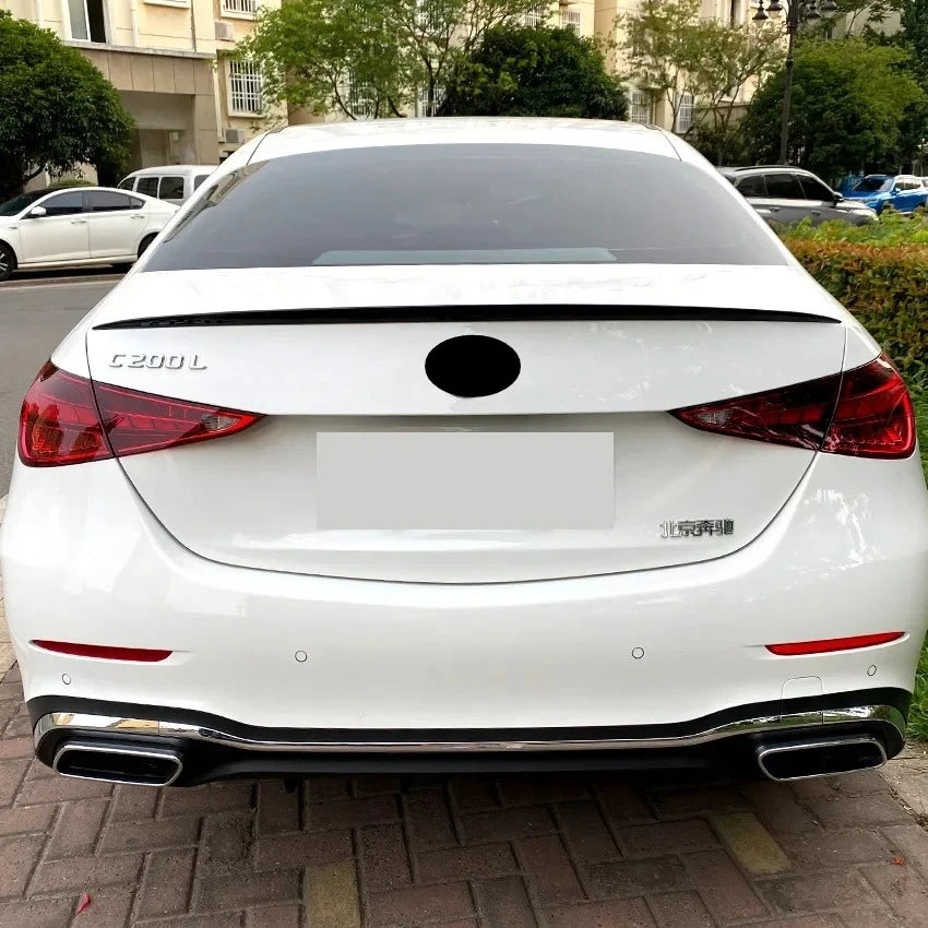 For Mercedes Benz W206 C Class C200 C260 C300 2021 To 2023 AMG Style Rear Sport Spoiler Wing Styling Auto Accessories Body Kit