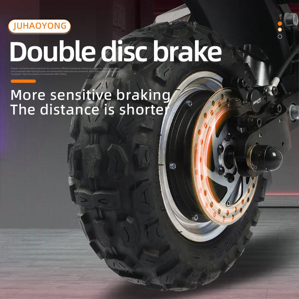 FREEBOY J30max Adult Foldable Escooter 3000W*2 Electric Scooter 60V38AH 11 INCH OFF-ROAD TIRE E-Mountain Scooter