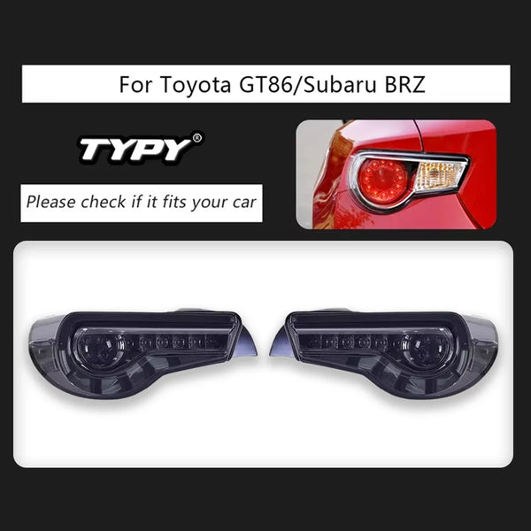 TYPY Car Light For Toyota 86 / Subaru BRZ 2013-2020 Scion FR-S 2013-2016 DRL Sequential Turn Signal Taillight Auto Accessories
