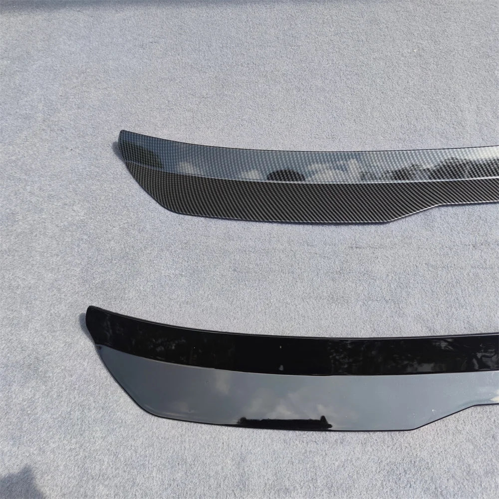 ABS Glossy Black Carbon Lip Spoiler For Seat LEON MK3 FR 2012-2020 5Doors Hatchback Universal Car Tail Wing Decoration