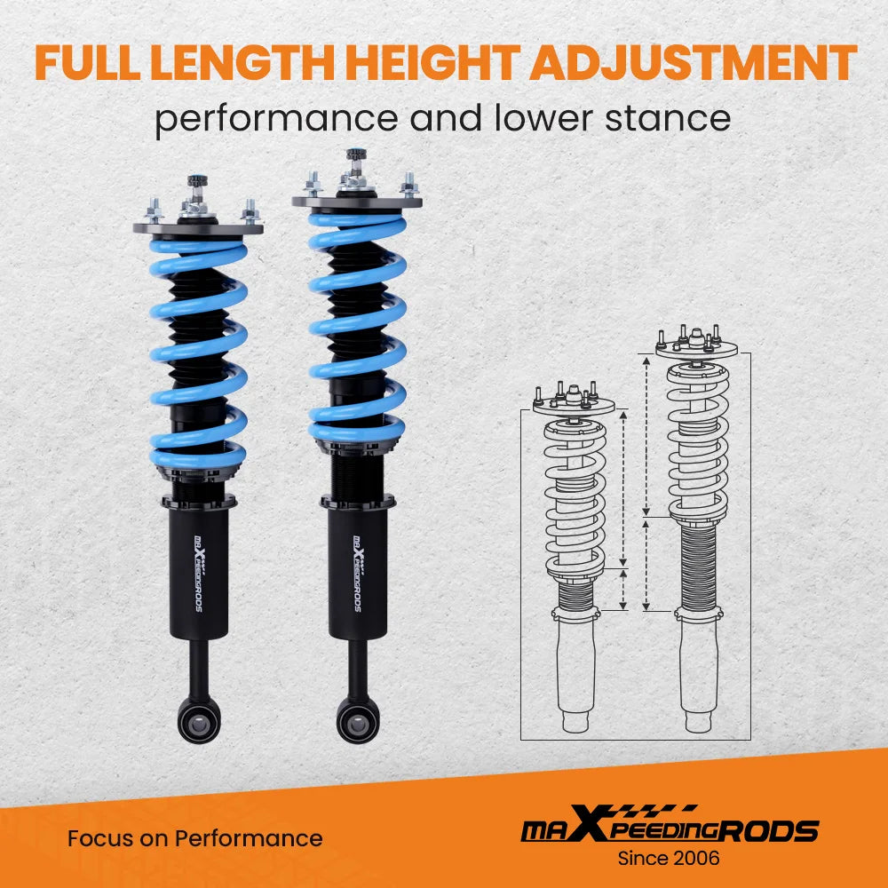 Coilovers for Lexus IS250/IS350 RWD 2006-2013 for Lexus GS300/GS350 2008-2014 24 Ways Damper Adjustable Coilovers Suspension Kit