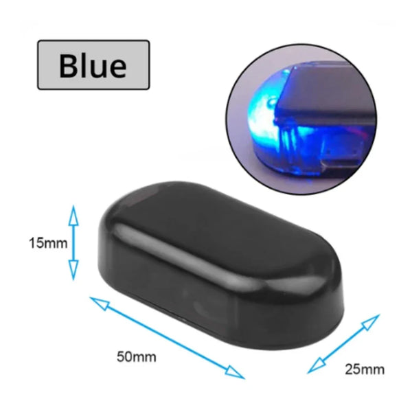 Solar Powered Car Fake Security Light Simulated Dummy Alarm Wireless Warning Anti-Theft Caution Lamp LED Flashing Imitation