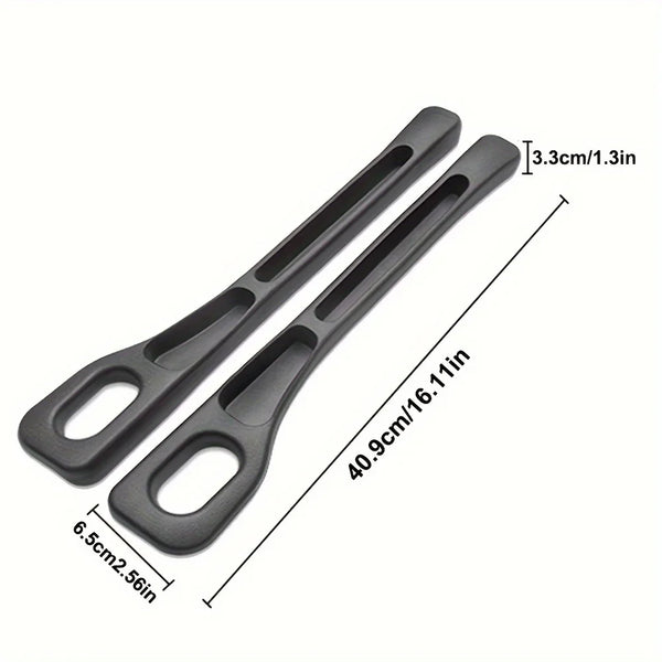 2pc Car Seat Gap Filler Organizer Pu Waterproof Car Seat Gap Plug Strip with 2 Grooves Seat Gap Storage Auto Interior Accessorie