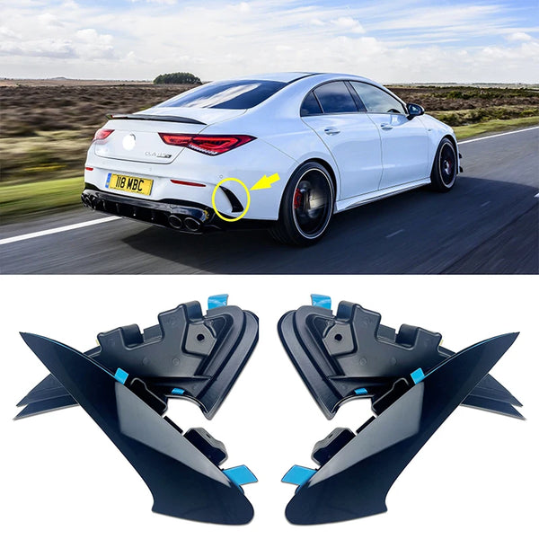 C118 Rear bumper spoiler for mercedes CLA class W118 2019-2020 CLA250 CLA180 CLA200 ABS Trim 2 Pcs CLA45 Style