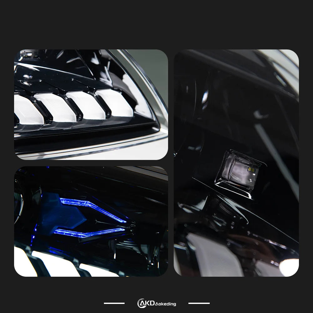 Car For AUDI Q7 2006-2015 Headlights DRL Hella 12V H7 LED Bi Xenon Bulb Fog Lights Decoratio Car Supplies Accessory Q7 Head Lamp