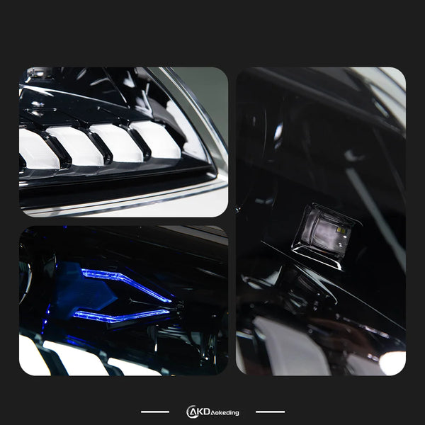 Car For AUDI Q7 2006-2015 Headlights DRL Hella 12V H7 LED Bi Xenon Bulb Fog Lights Decoratio Car Supplies Accessory Q7 Head Lamp