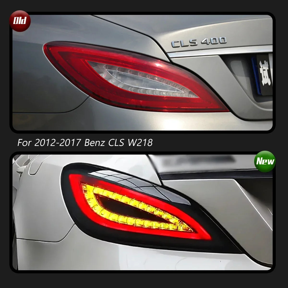 TYPY New LED Tail Lamp Upgrade Modified For Benz CLS W218 Taillight 2012-2017 Dynamic Signal Tail Lamp Auto Accessories