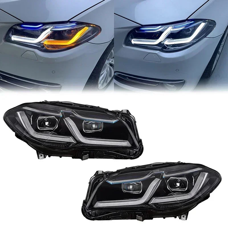 2PCS LED Headlights For BMW F10 F18 2010-2017 M5 520i 520d 530i 530d LED Lights for BMW F10 F18 Headlights Car Accessories